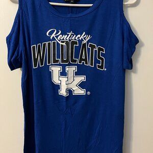 Gameday Couture UK Kentucky Wildcats Cold Shoulder Top - Size Small